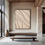 3D-Textured Art | Sand Wave Relief