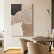 3D-Textured Art | Warm Curve Blocks