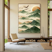 3D-Textured Art | Crane Mountain Glow