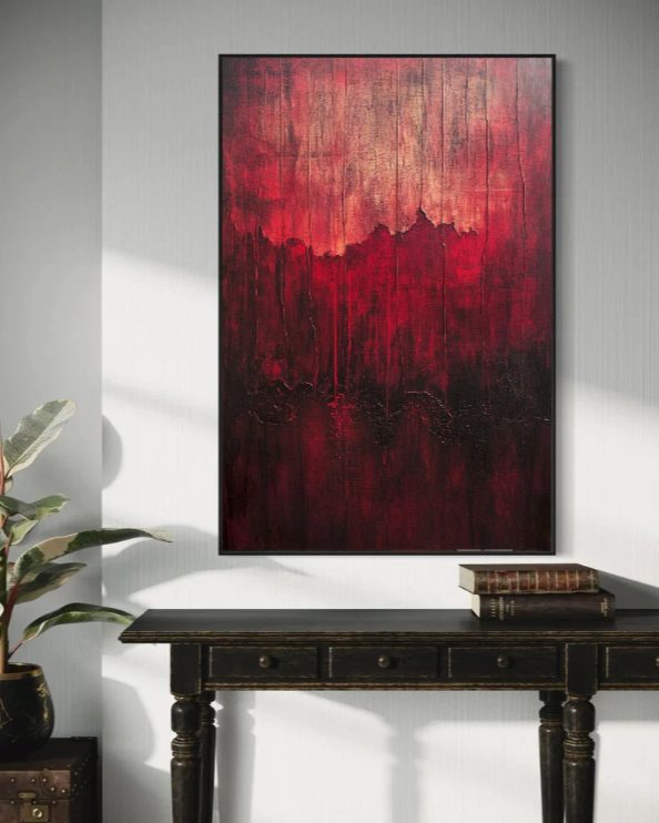 Abstract Art | Crimson Lava Cascades