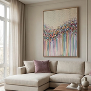 3D-Textured Art | Petal Cascade Glow