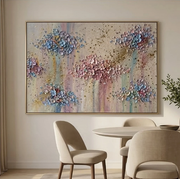 3D-Textured Art | Petal Cascade Glow