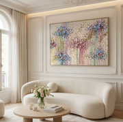 3D-Textured Art | Petal Cascade Glow