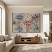 3D-Textured Art | Petal Cascade Glow