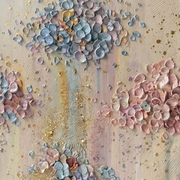 3D-Textured Art | Petal Cascade Glow