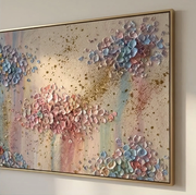 3D-Textured Art | Petal Cascade Glow