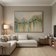 3D-Textured Art | Petal Cascade Glow