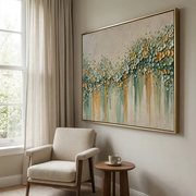3D-Textured Art | Petal Cascade Glow