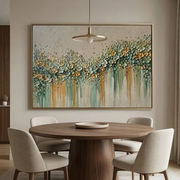 3D-Textured Art | Petal Cascade Glow