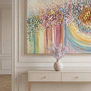 3D-Textured Art | Petal Cascade Glow