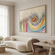 3D-Textured Art | Petal Cascade Glow