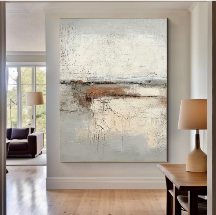 Abstract Art | Fractured Earthen Calm