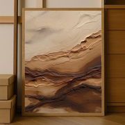 3D-Textured Art | Earthy Strata Flow