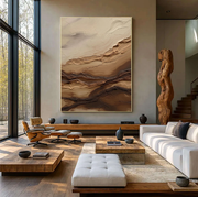 3D-Textured Art | Earthy Strata Flow
