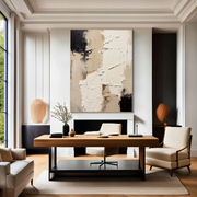 3D-Textured Art | Neutral Plaster Fragment