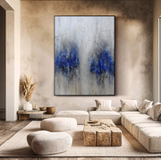 3D-Textured Art | Azure Drip Duet