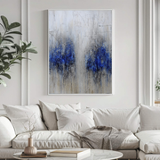 3D-Textured Art | Azure Drip Duet
