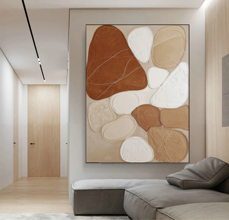 3D-Textured Art | Earthen Pebble Mosaic