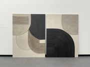 3D-Textured Art | Gray Geometry