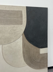 3D-Textured Art | Gray Geometry