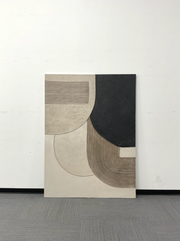 3D-Textured Art | Gray Geometry