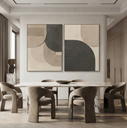 3D-Textured Art | Gray Geometry