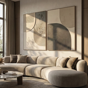 3D-Textured Art | Gray Geometry
