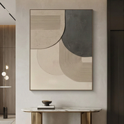 3D-Textured Art | Gray Geometry
