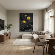 Wabi-Sabi Art | Contemporary Luxe ArtGolden Moon Passage