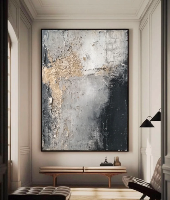 Wabi-Sabi Art | Weathered Monochrome Veil
