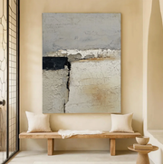 Wabi-Sabi Art | Cracked Plaster Serenity