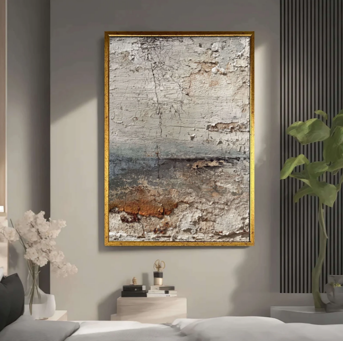 Wabi-Sabi Art | Cracked Shoreline Hush