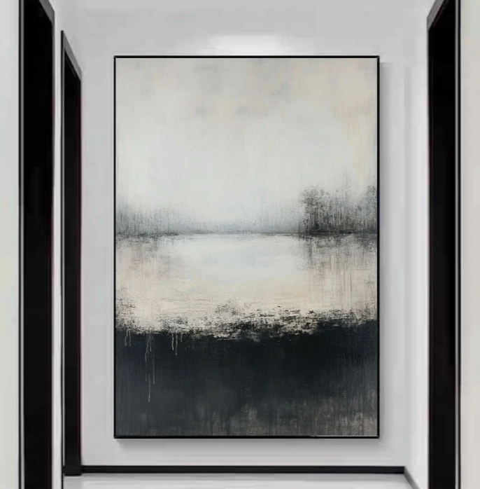 Wabi-Sabi Art | Misty Waterscape Hush
