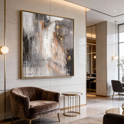 Abstract Art | Gilded Drip Veil