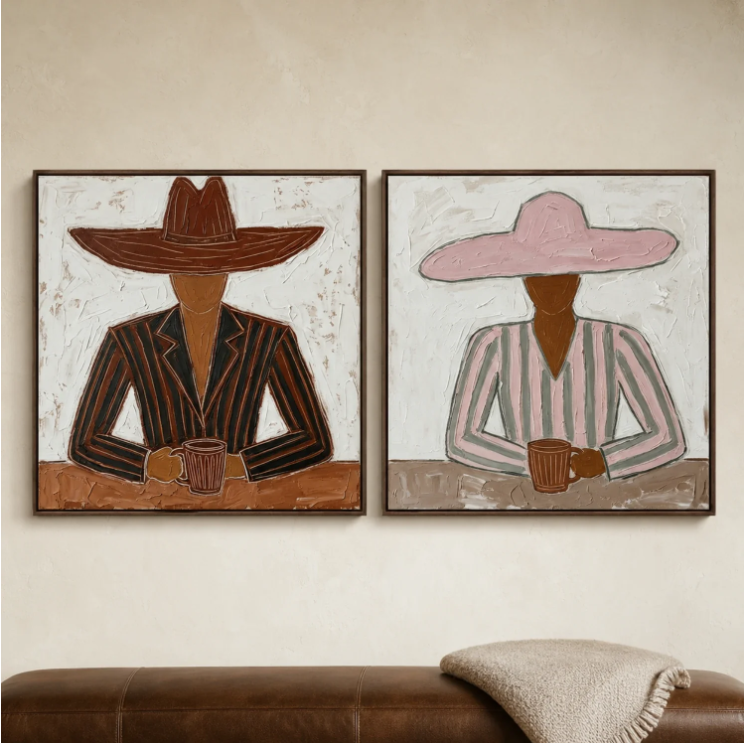 Vintage Americana Art | Plains Tea Meeting