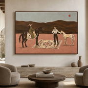 Western Folk Art | Desert Riders And Horses