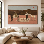 Western Folk Art | Desert Riders And Horses
