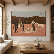 Western Folk Art | Desert Riders And Horses