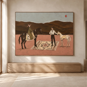 Western Folk Art | Desert Riders And Horses