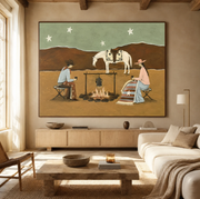 Western Folk Art | Desert Campfire