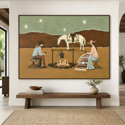 Western Folk Art | Desert Campfire