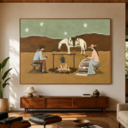 Western Folk Art | Desert Campfire