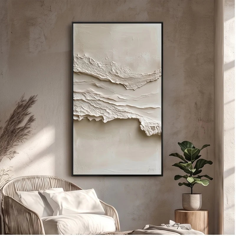 Abstract Art | Textured Neutral Abstract Wall Art