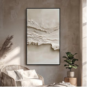 Abstract Art | Textured Neutral Abstract Wall Art