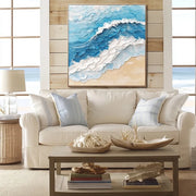 3D-Texture Art | Textured Ocean Wave Wall Art