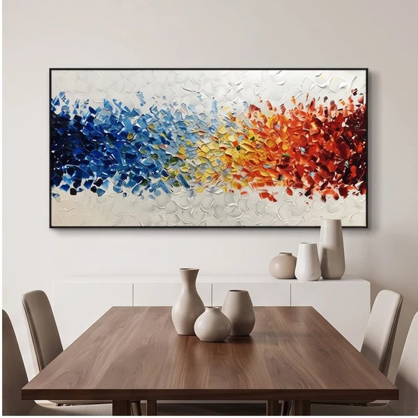 3D-Texture Art | Textured Colorful Abstract Wall Art