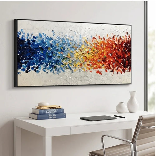 3D-Texture Art | Textured Colorful Abstract Wall Art