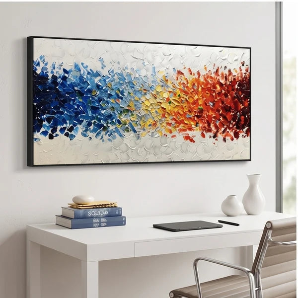 3D-Texture Art | Textured Colorful Abstract Wall Art
