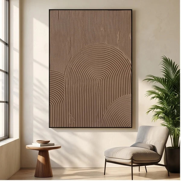 Wabi-Sabi Art | Textured Geometric Abstract Wall Art