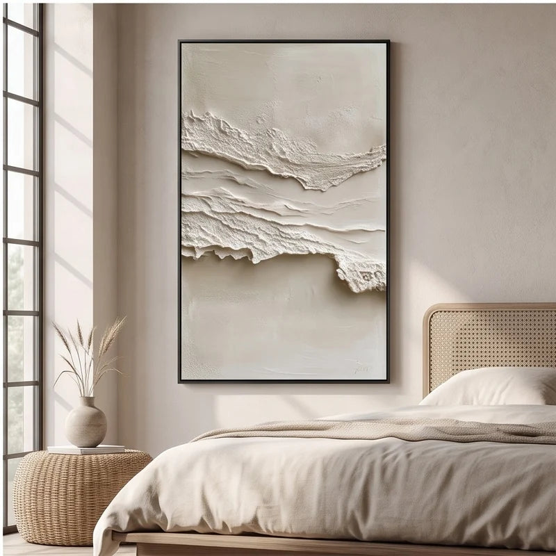 Abstract Art | Textured Neutral Abstract Wall Art